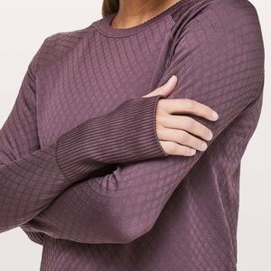 LuluLemon Rest Less Long Sleeve Pullover Purple Arctic Plum Top  Almost new!
